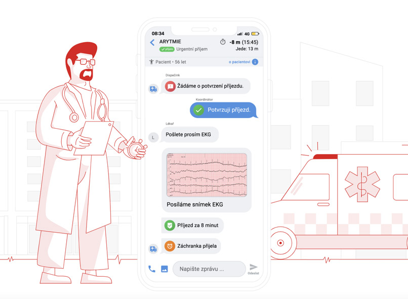 Úvodní obrázek mobilní aplikace zCase